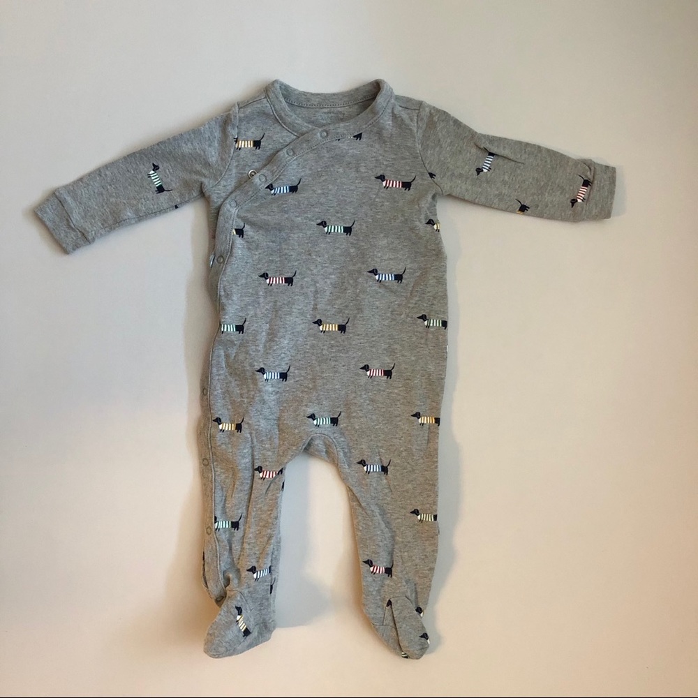Baby Gap dog printed romper/pajamas